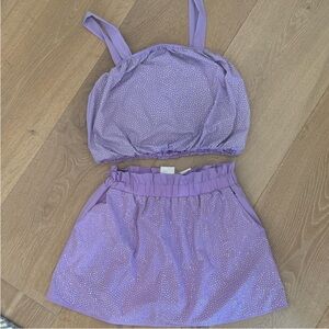 Queen of Sparkles Purple Two-Piece Set